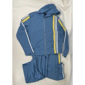 Forenza Full Zip Drawstring Waist Tracksuit Set Mens Size XL Blue